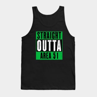 Funny Storm Area 51 Shirt Straight Outta Area 51 Tank Top